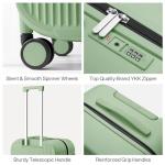 Mixi 26-Inch Hardshell Luggage with Wheels, Avocado Green