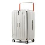 Hanke 26-Inch Hard Shell Rolling Suitcase - Ivory White