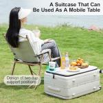 Hanke 26-Inch Hard Shell Rolling Suitcase - Ivory White