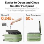 Mixi 26" Hard Shell Luggage with Wheels, Avocado