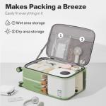 Mixi 26" Hard Shell Luggage with Wheels, Avocado