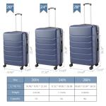 DUMOS 24" Lightweight Hardside Luggage with Spinner Wheels