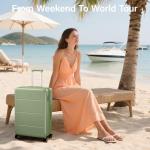 Hanke 26-Inch Expandable Hardshell Suitcase with Spinner Wheels