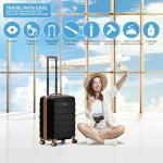 Expandable 24" Hardside Carry-On Suitcase with USB C