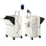 Zipperless Polycarbonate Expandable Carry-On Suitcase