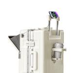 Zipperless Polycarbonate Expandable Carry-On Suitcase