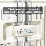 Zipperless Polycarbonate Expandable Carry-On Suitcase