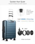 LUGGEX 24-Inch Expandable Hard Shell Suitcase