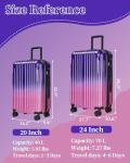Sukiost 24-Inch Lightweight Hardshell Spinner Suitcase