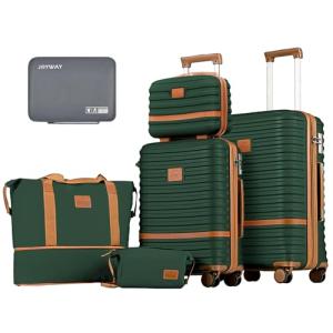Joyway 2-Piece Expandable Luggage Set in Green
