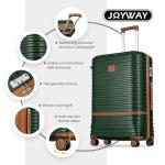 Joyway 2-Piece Expandable Luggage Set in Green