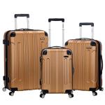 Rockland London Gold Hardside Spinner Luggage Set