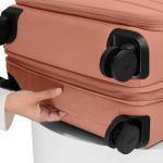 Away 26-Inch Expandable Softside Suitcase in Clay Pink