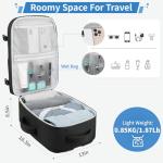 ZOMFELT Black Travel Backpack for Men