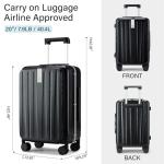 Hanke 20 Inch Hard Shell Carry-On Luggage