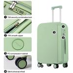 Mixi 22in Hardside Spinner Luggage, Avocado Green