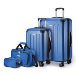 Amazon Basics 4-Piece Navy Luggage Set