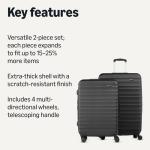 Amazon Basics 2-Piece Hardshell Suitcase Set