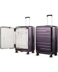 LUGGEX 28" Hard Shell Expandable Suitcase, Purple