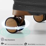 Joyway 24 Inch Checked Luggage, Expandable Suitcase with Spinner Wheel, 3 Piece Hard Shell Luggage Set with TSA Lock(Grey)