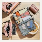 Rose Gold 4-Piece Spinner Luggage Set