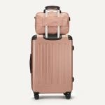 Rose Gold 4-Piece Spinner Luggage Set