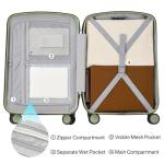 Hanke 28 Inch Lightweight Hardside Luggage - Bamboo Green