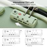 Hanke 28 Inch Lightweight Hardside Luggage - Bamboo Green