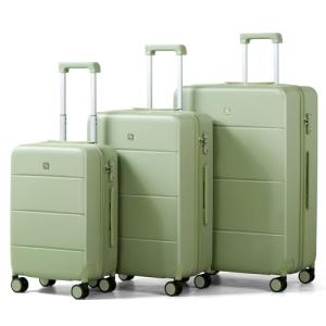 Hanke Bamboo Green 3-Piece Luggage Set