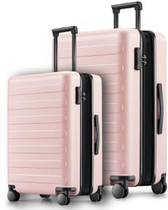 NINETYGO 2-Piece Luggage Set, TSA Approved, Pink