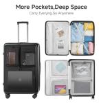 Expandable 28-Inch Hybrid Large Checked Luggage