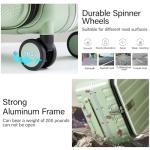 Hanke 24 Inch Bamboo Green Hard Shell Luggage