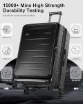CENSIEN 28-Inch Expandable Spinner Luggage, Black