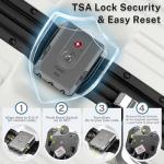 Krute 28-Inch Hard Shell Spinner Suitcase with TSA Lock