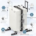 Krute 28-Inch Hard Shell Spinner Suitcase with TSA Lock