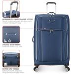 Expandable Navy Softside Luggage with Spinner Wheels