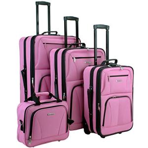 Rockland Journey Expandable Pink Luggage Set - 4 Pieces