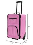 Rockland Journey Expandable Pink Luggage Set - 4 Pieces