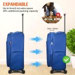 Verdi Expandable 28-Inch Navy Spinner Suitcase
