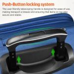 Verdi Expandable 28-Inch Navy Spinner Suitcase