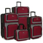 U.S. Traveler New Yorker 4-Piece Red Luggage Set