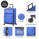 Lucas 24-Inch Expandable Softside Spinner Luggage