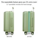 MILADA 24-Inch Expandable Hard Shell Travel Suitcase