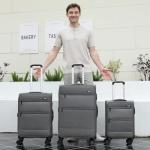 Kono 28-Inch Expandable Softside Luggage with Wheels