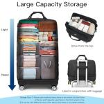 Collapsible 115L Travel Suitcase with Spinner Wheels