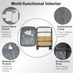 Kono 28-Inch Expandable Softside Luggage with Wheels