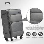 Kono 28-Inch Expandable Softside Luggage with Wheels