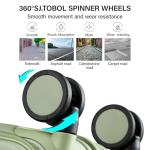 MILADA 24-Inch Expandable Hard Shell Travel Suitcase