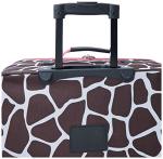 Pink Giraffe 4-Piece Softside Luggage Set