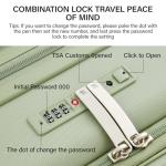 MILADA 24-Inch Expandable Hard Shell Travel Suitcase